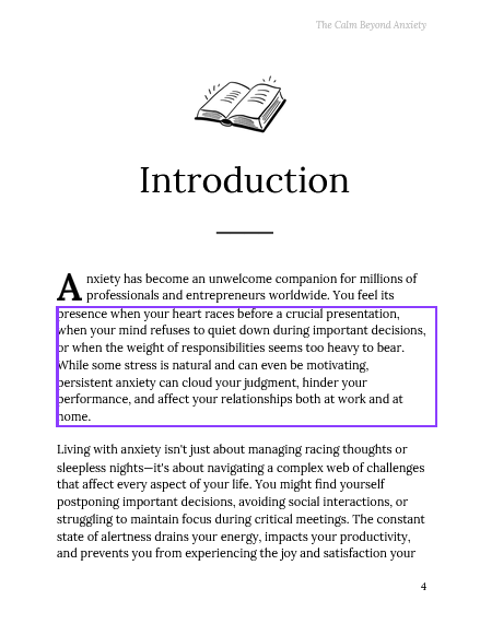 The Calm Beyond Anxiety