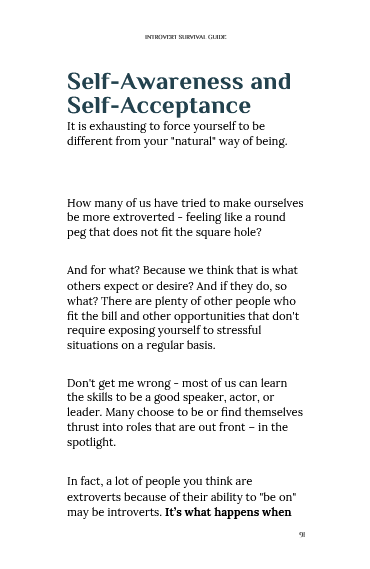 Introvert Survival Guide