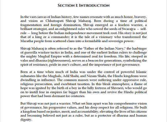 Chatrapati Shivaji Maharaj - The Greatest Warrior King Of India